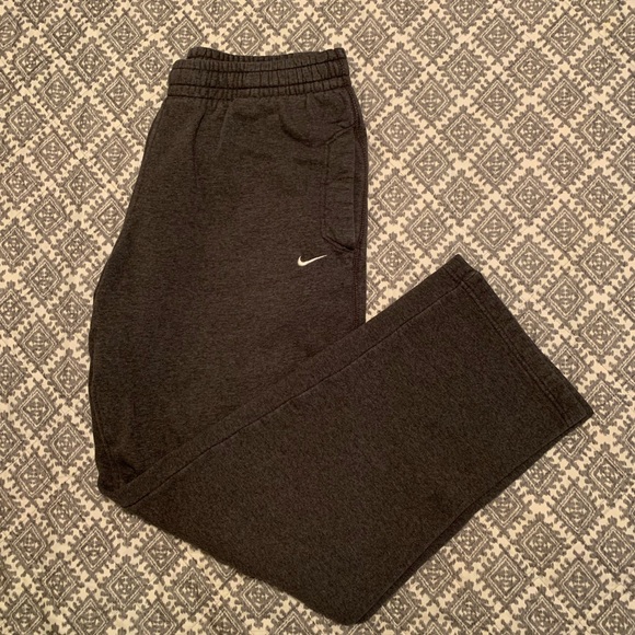 nike men's open bottom sweatpants